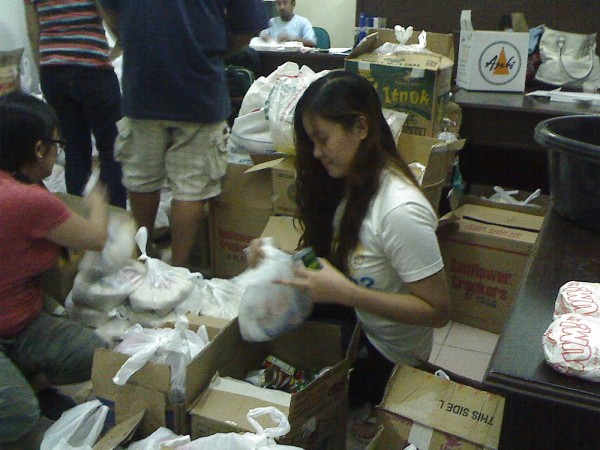 That's me while doing some repacking of goods in Marikina
